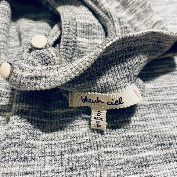 Bleuh Ceil ribbed high neck sleeveless tank top - Picture 7 of 8